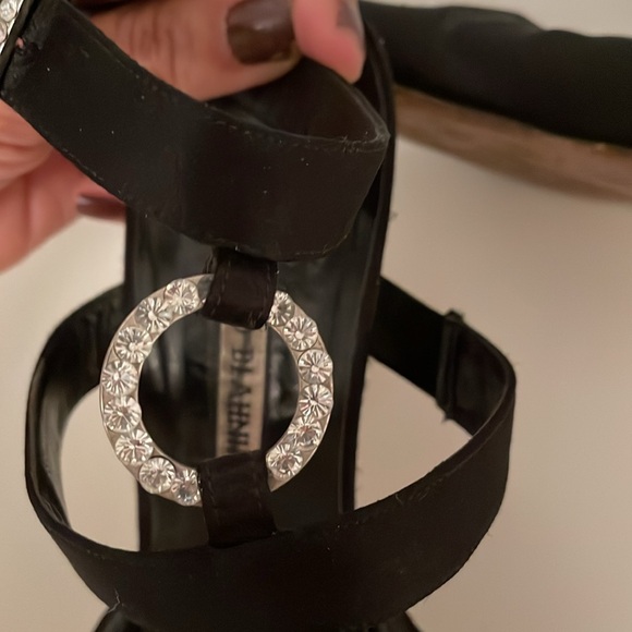 Manolo Blahnik black satin heels size 9 1/2 - Picture 9 of 12